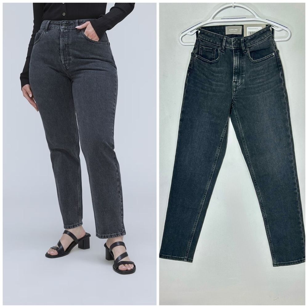 NWT Everlane High Rise ‘The Curvy Cheeky Jean,’ in Washed Black, 23